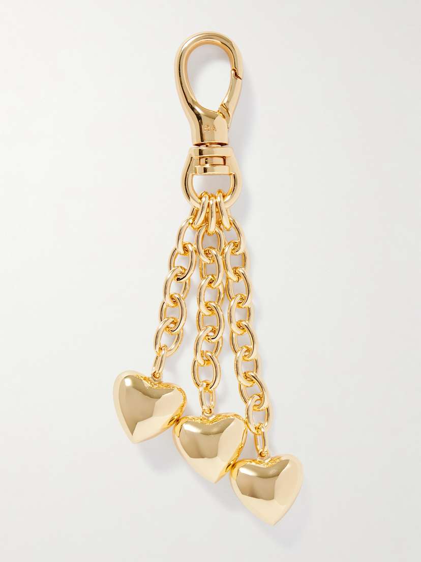 Roxanne Assoulin The Puffy Heart Gold-tone Bag Charm
