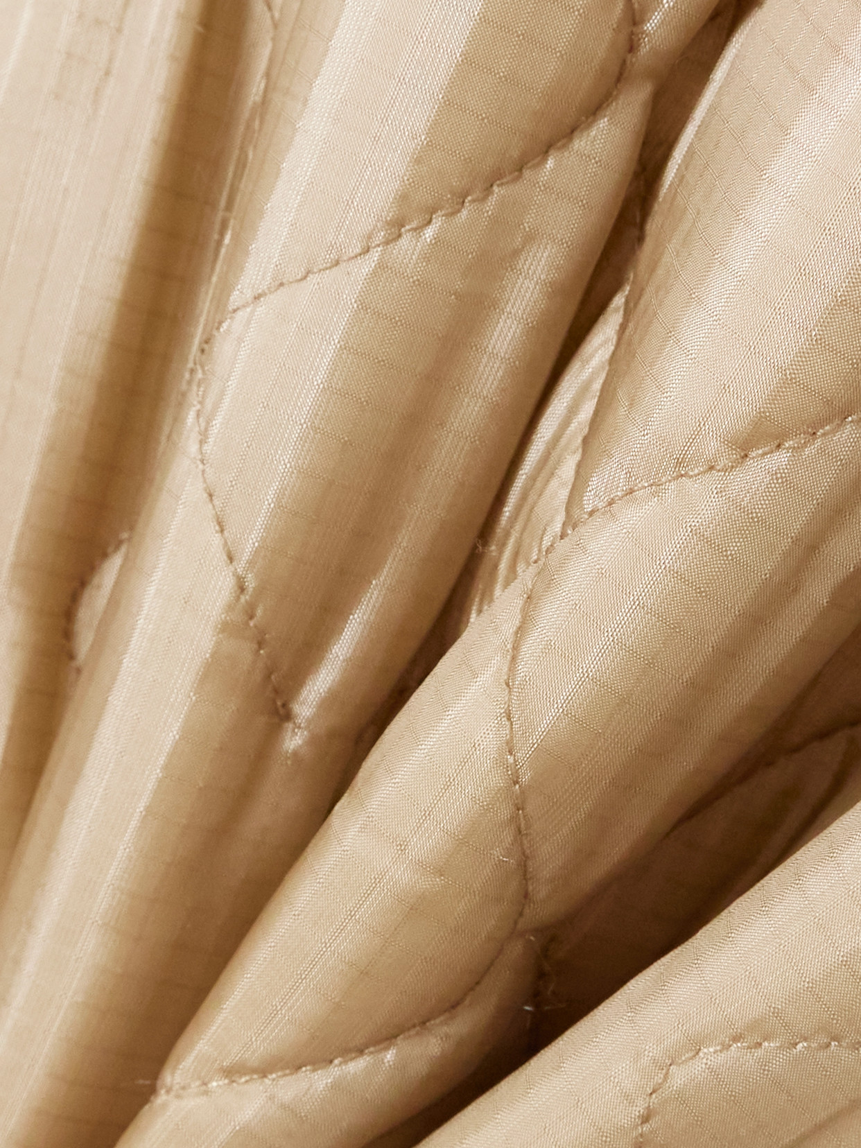 Maison Margiela Reversible Quilted Shell And Ribbed Cotton Jacket In Brown