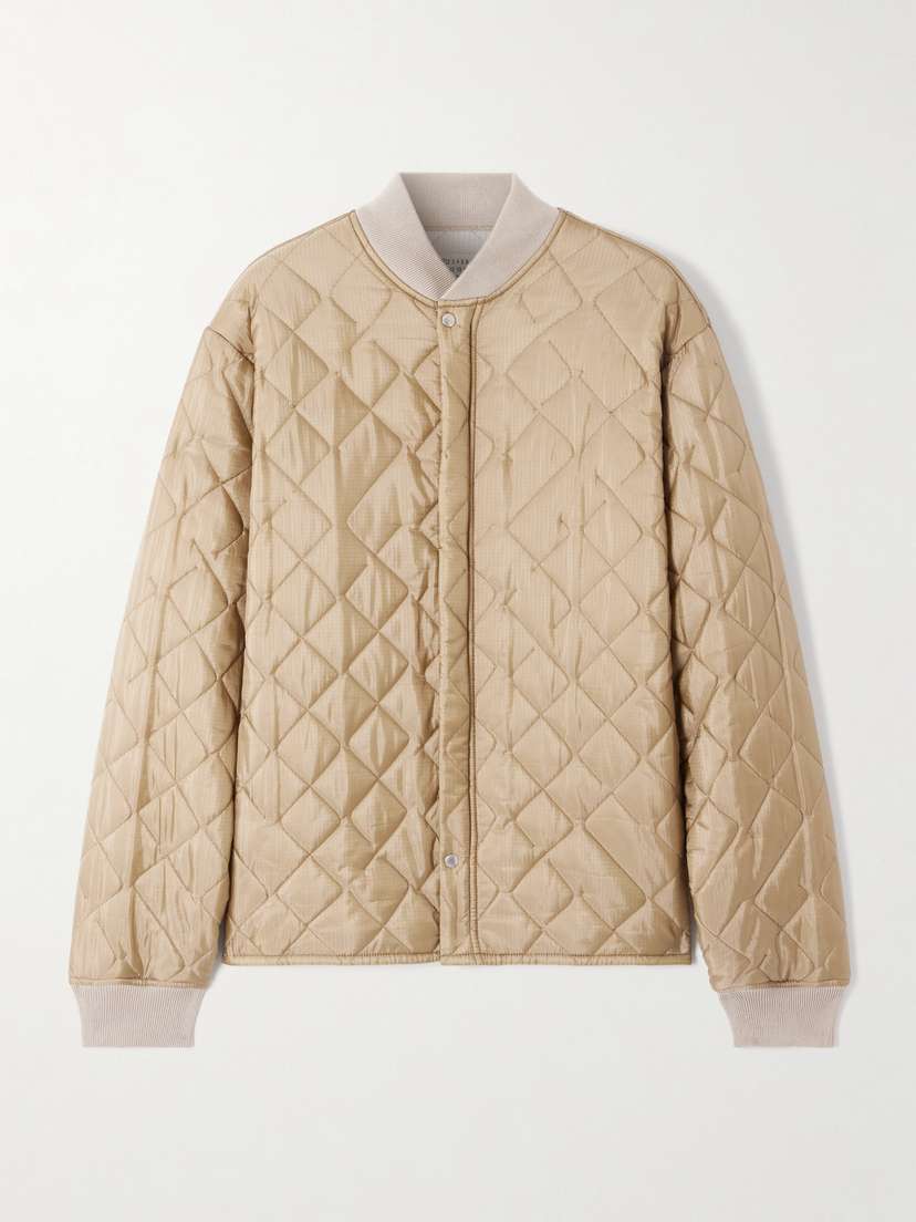 Maison Margiela Reversible Quilted Shell And Ribbed Cotton Jacket