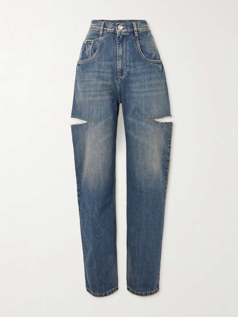 Maison Margiela Cutout High-rise Wide-leg Jeans