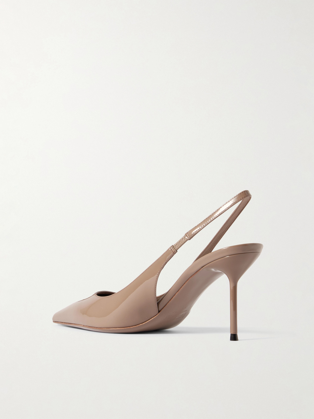 Paris Texas Lidia Patent-leather Slingback Pumps In Brown