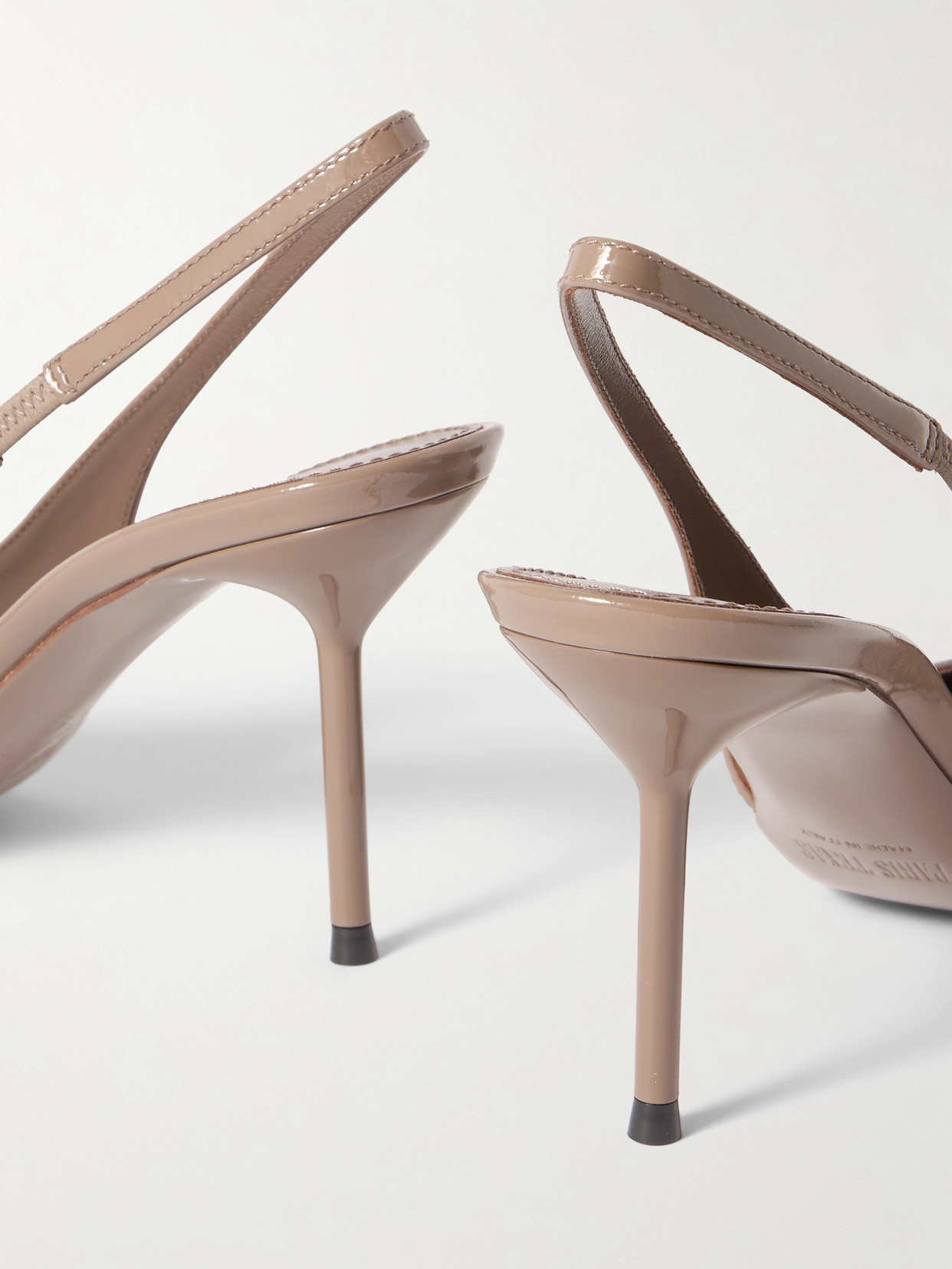 Paris Texas Lidia Patent-leather Slingback Pumps In Brown