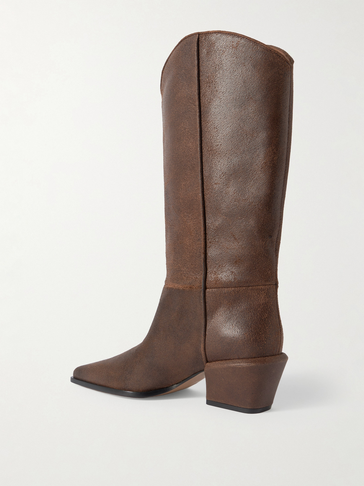 Paris Texas 50mm Bettina Leather Pointed-toe Boots In Brown