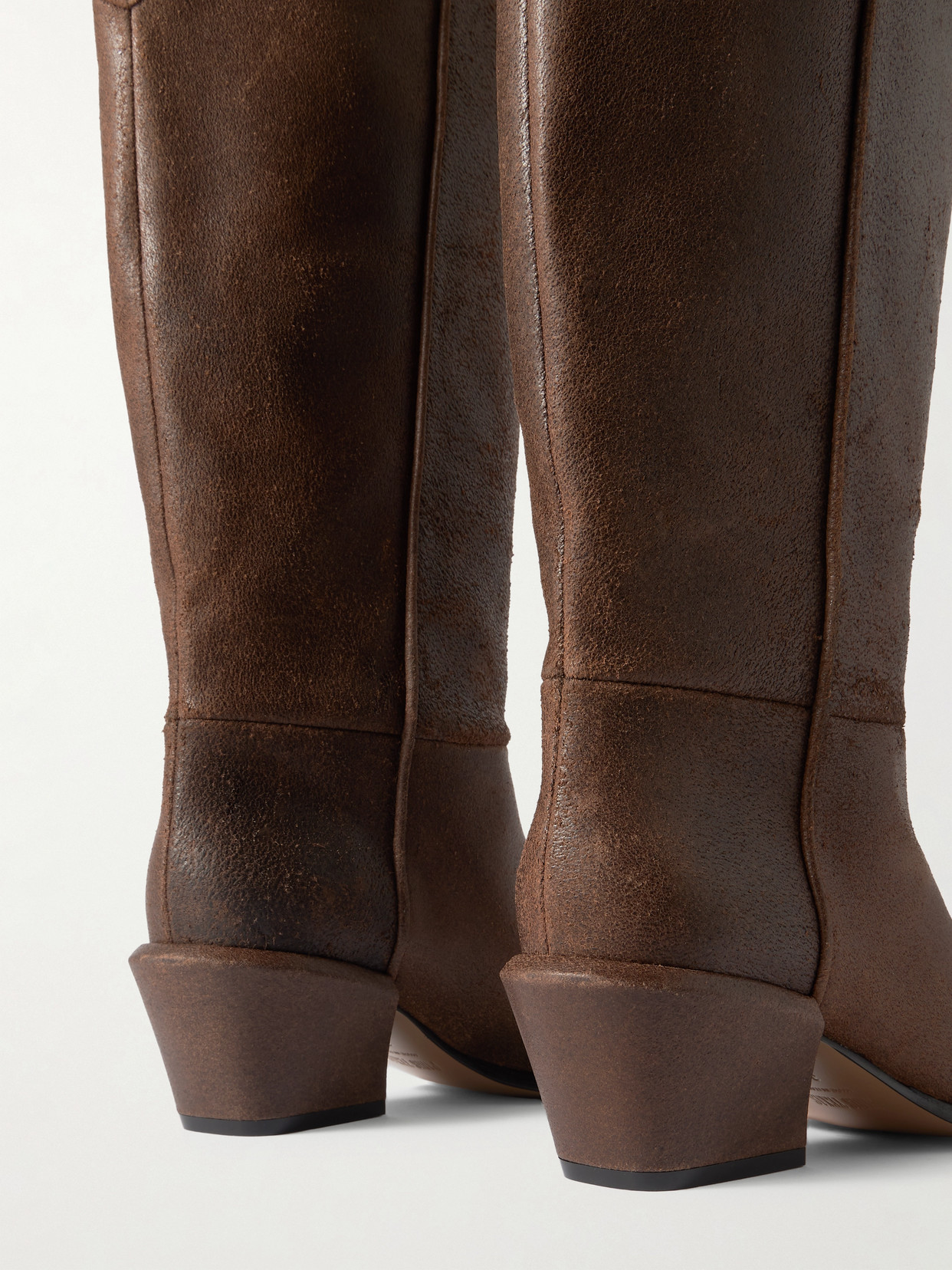 Paris Texas 50mm Bettina Leather Pointed-toe Boots In Brown