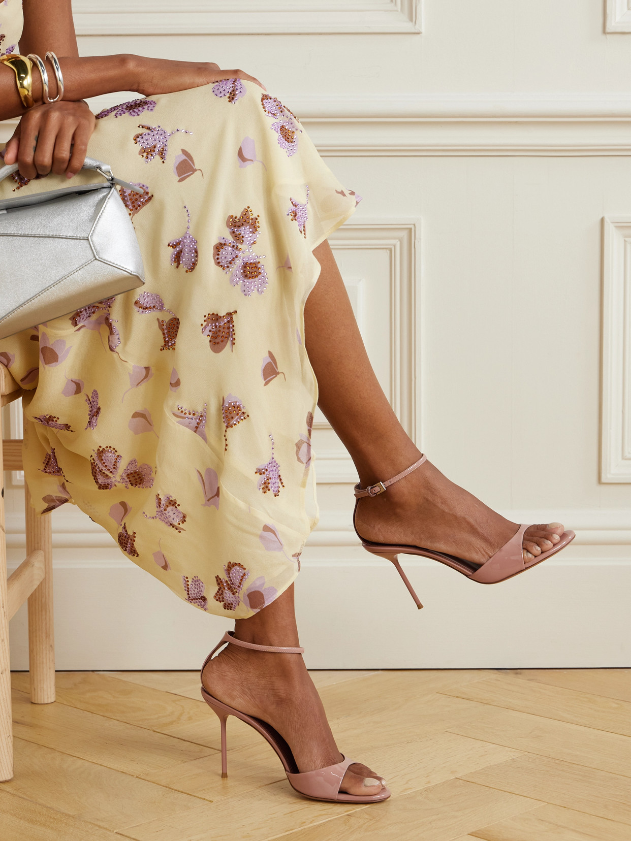 Paris Texas Lidia Patent-leather Sandals In Pink