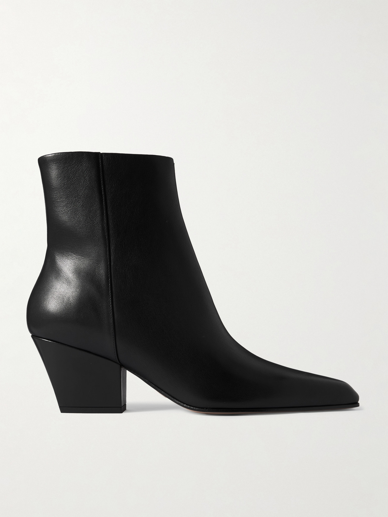 Paris Texas Jane Leather Ankle Boots In Black