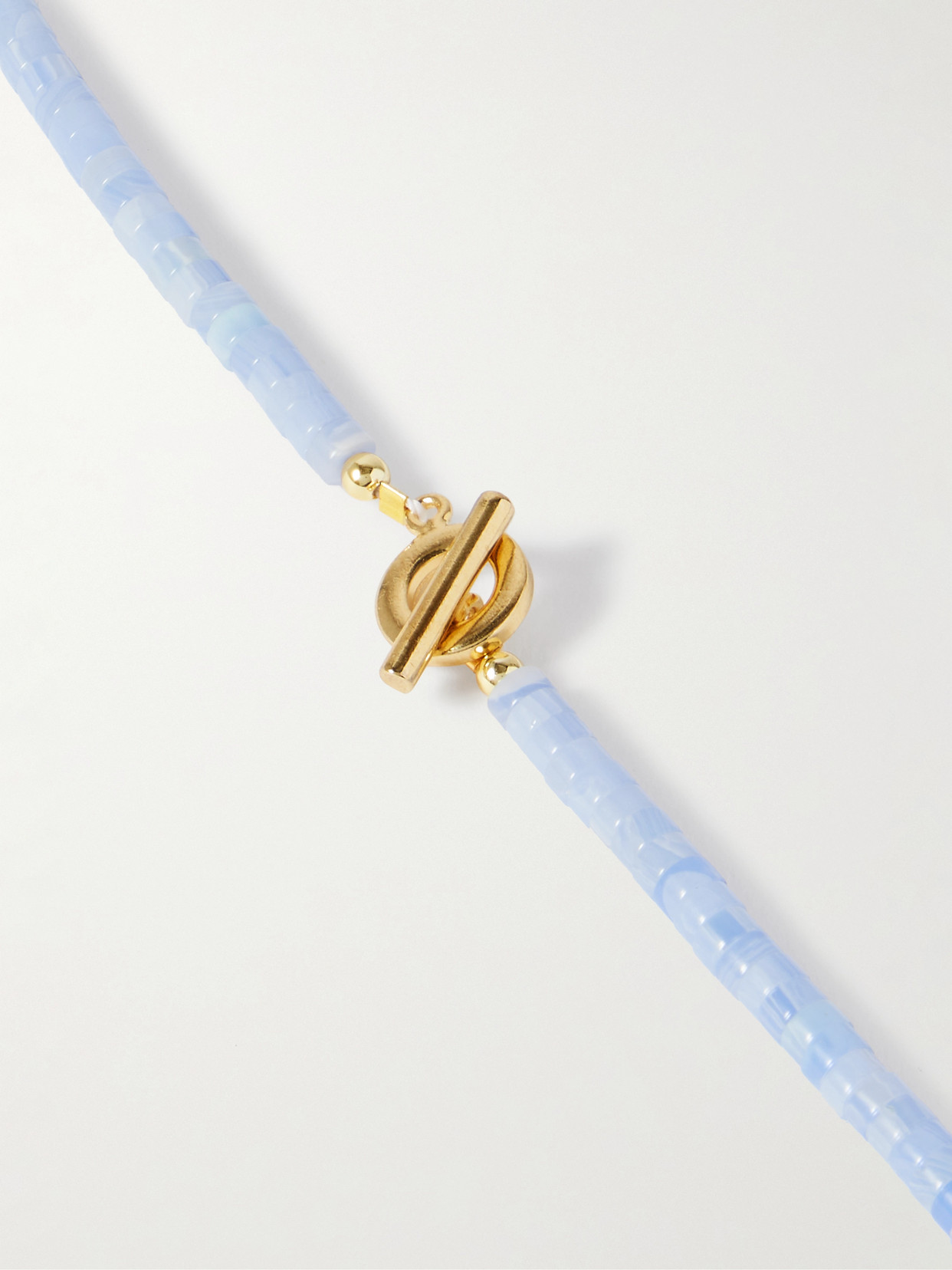 Jennifer Behr Makana Gold-plated, Chalcedony, Lapis Lazuli And Shell Necklace