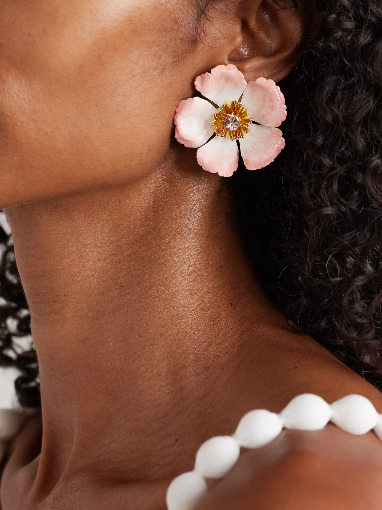 Jennifer Behr Debre Gold-plated Crystal Earrings