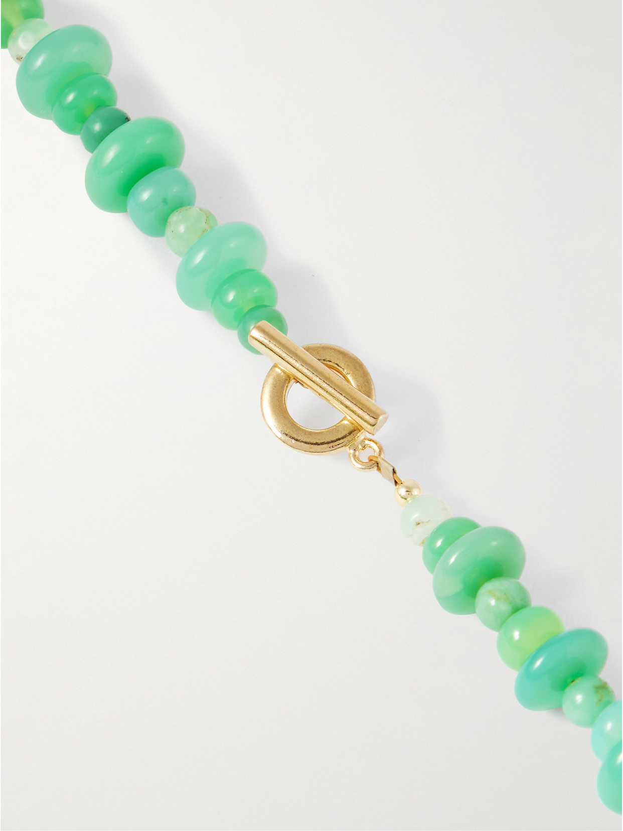 Jennifer Behr Salerno Gold-plated, Chrysoprase And Crystal Necklace