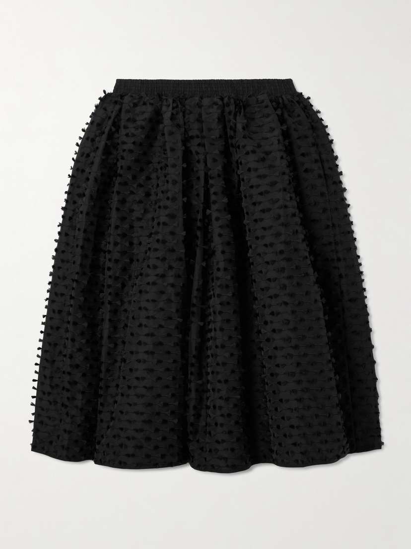 Cecilie Bahnsen Mala Pleated Fil Coupé Shell Midi Skirt