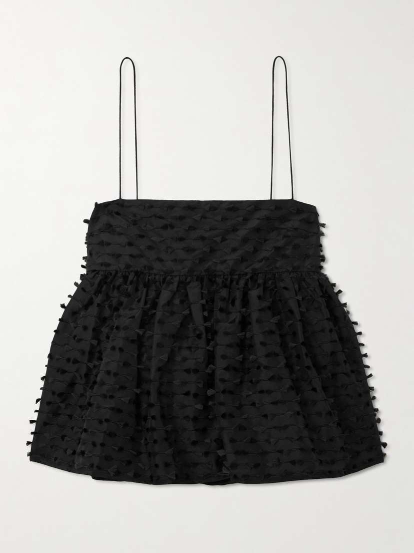 Cecilie Bahnsen Babette Fil Coupé Shell Peplum Top