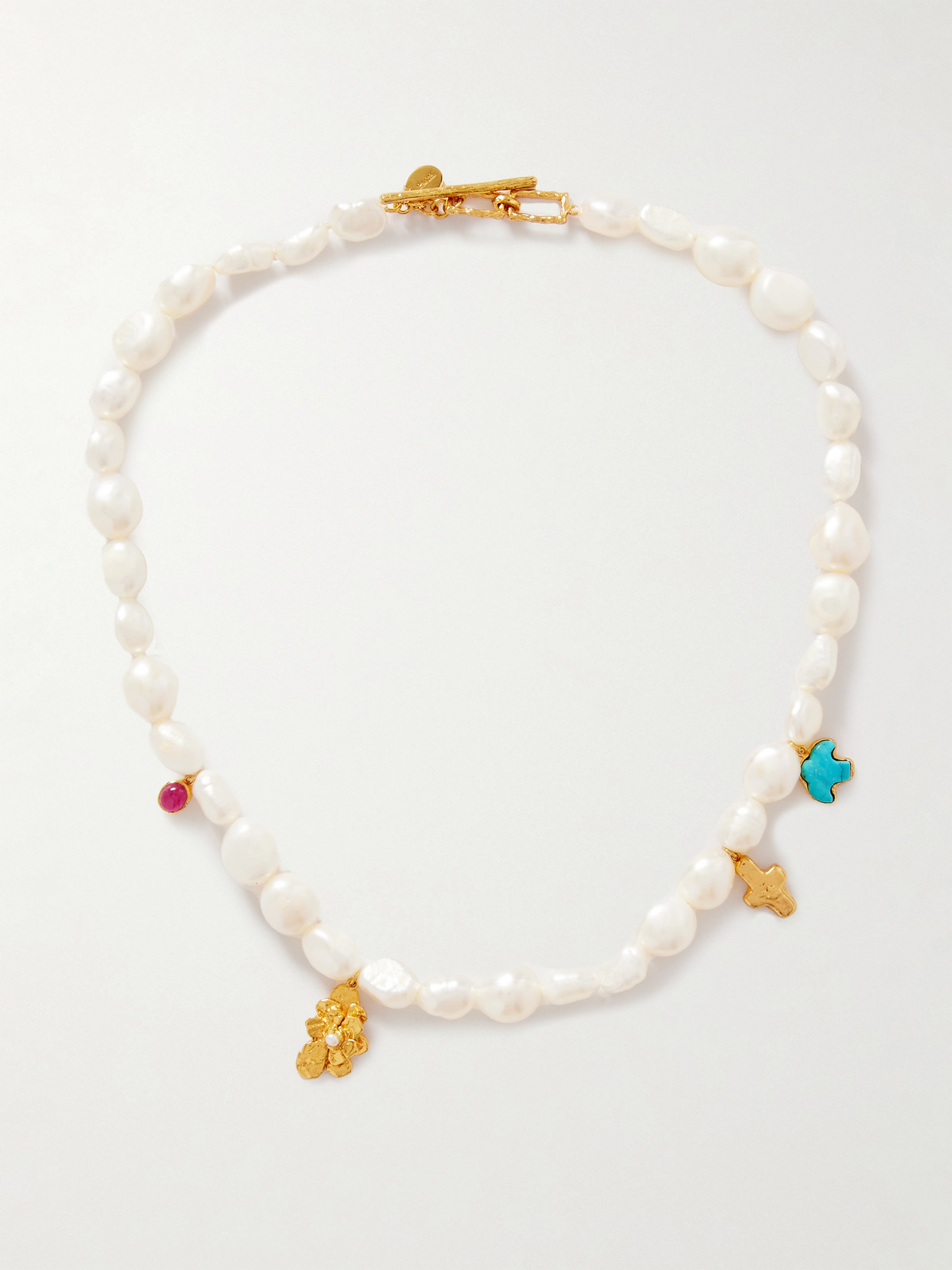 Pacharee Gold-plated Multi-stone Necklace