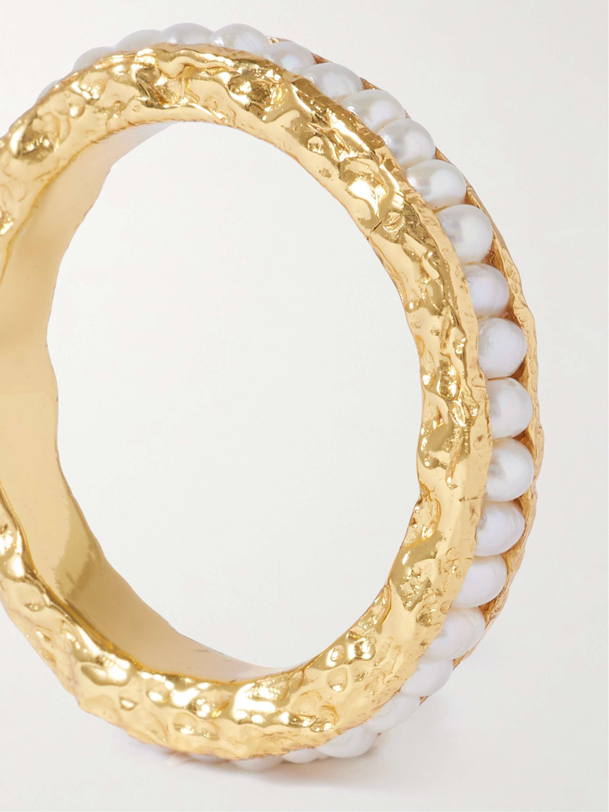 PACHAREE Gold-plated pearl ring