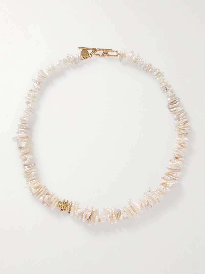 Pacharee Pach Gold-plated Pearl Necklace