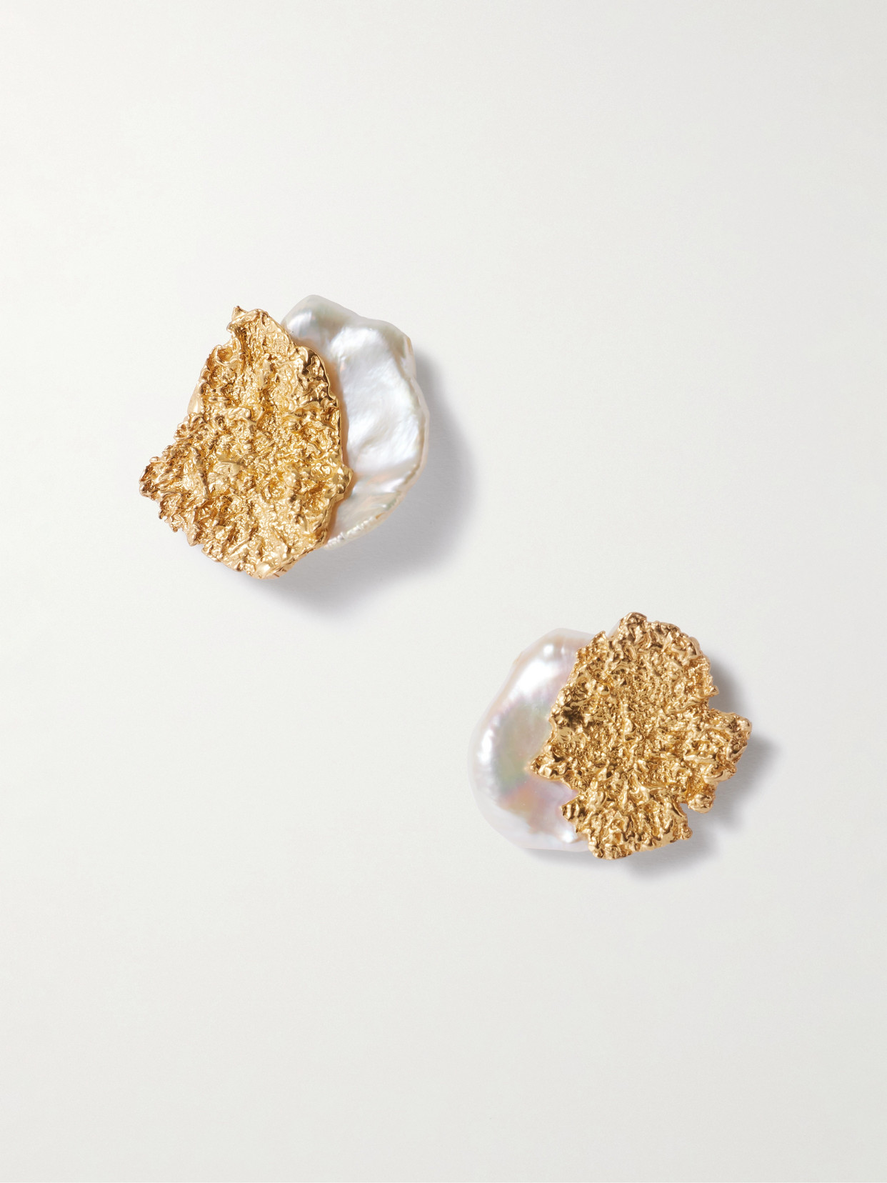 Pacharee Moss Gold-plated Pearl Earrings