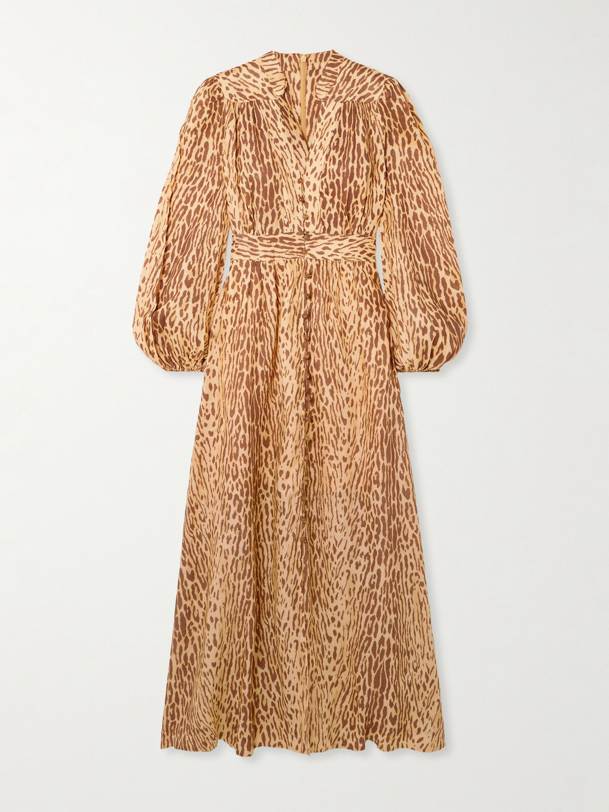 Zimmermann Cascadian Plunge Midi Dress Clothing