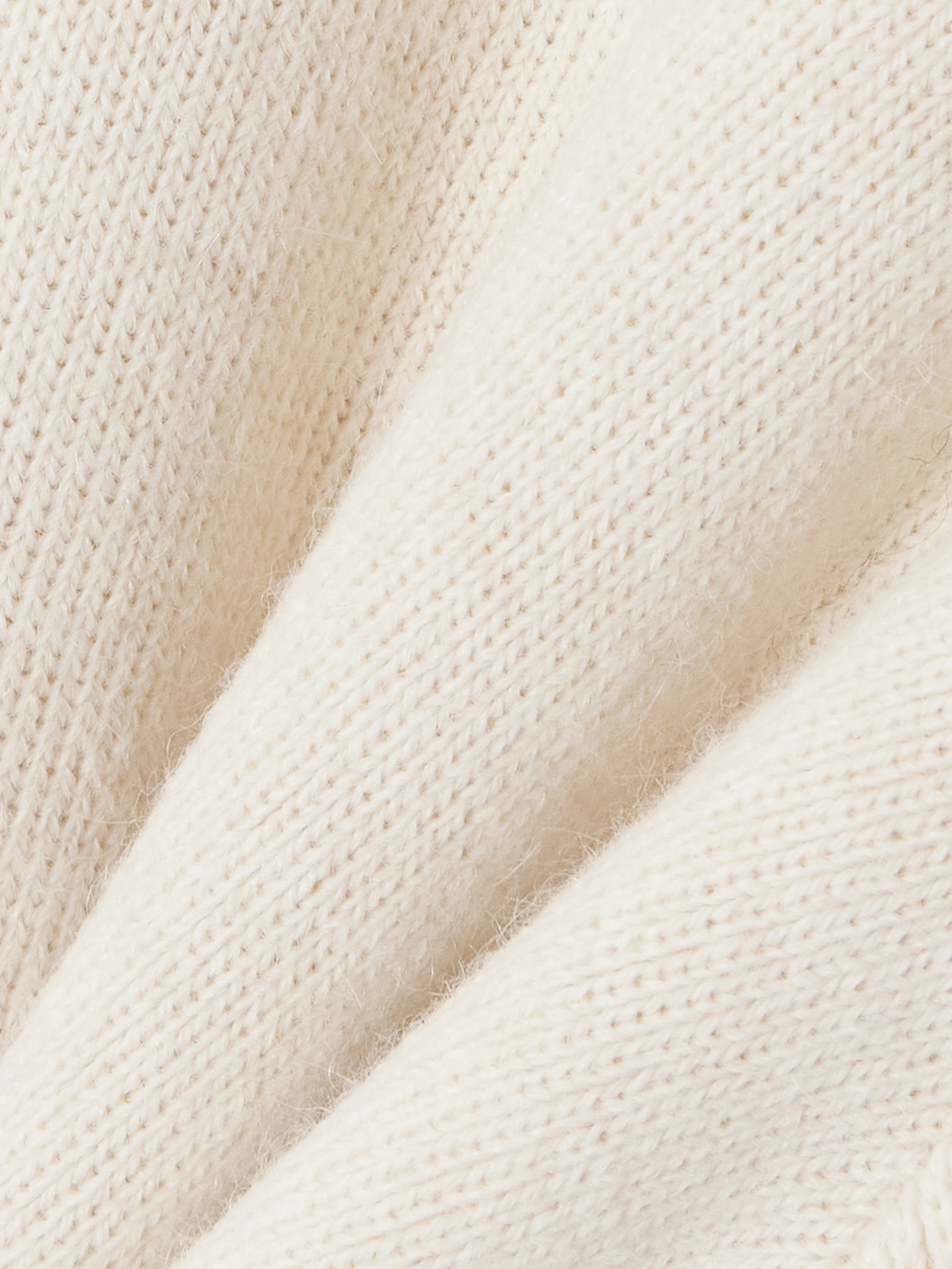 Lemaire Knitted Hoodie In White