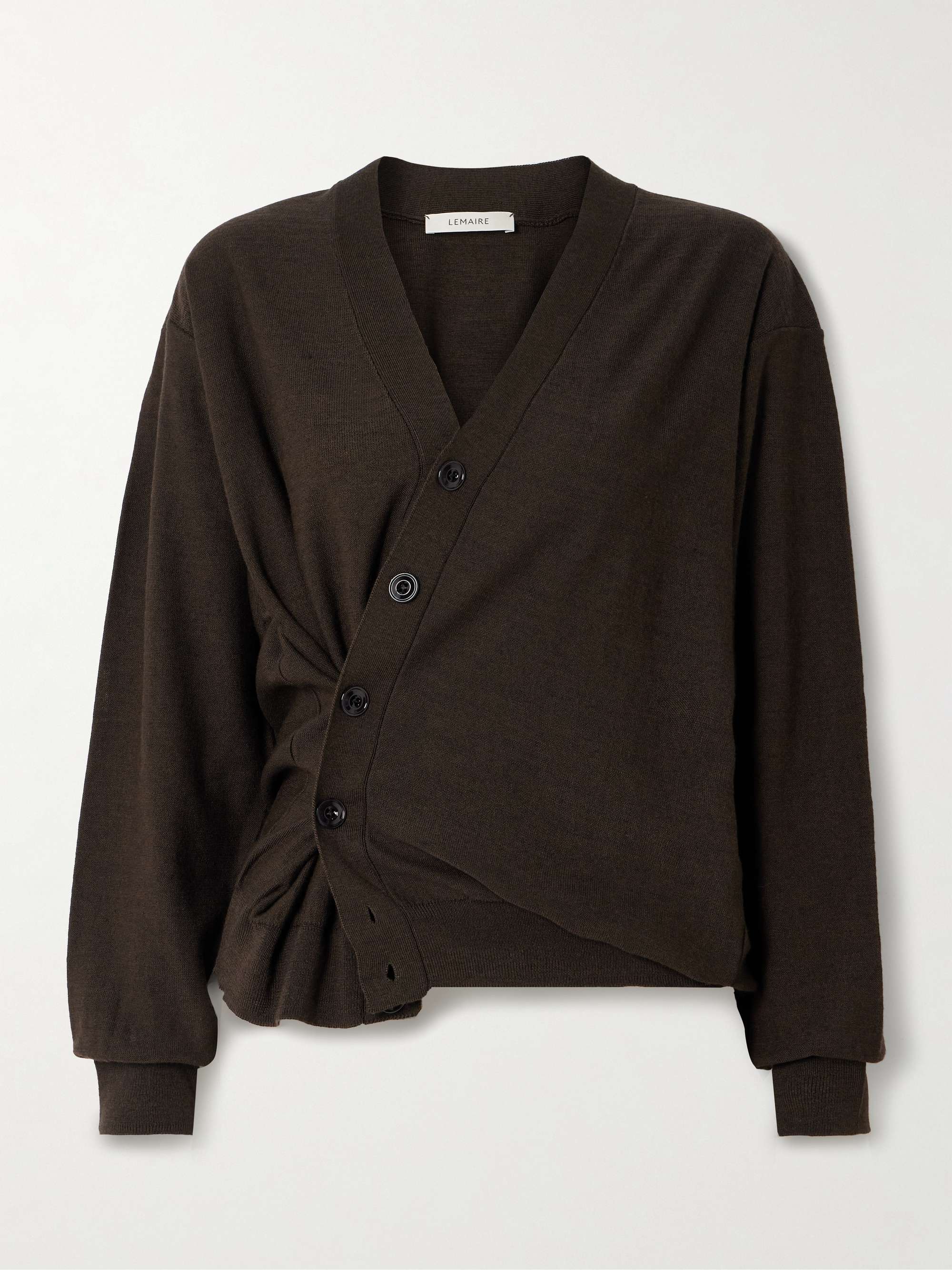 LEMAIRE convertible cardigan ルメール　カーディガン LEMAIRE Twisted convertible wool-blend cardigan | NET-A-PORTER