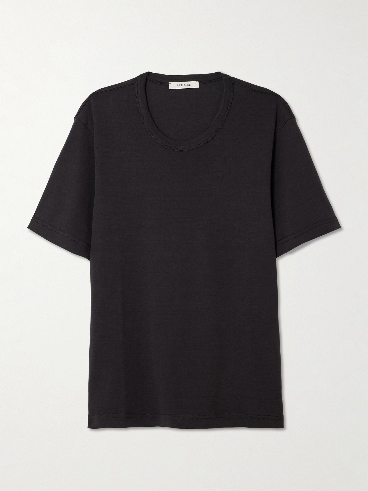 Lemaire Organic Cotton-jersey T-shirt In Black