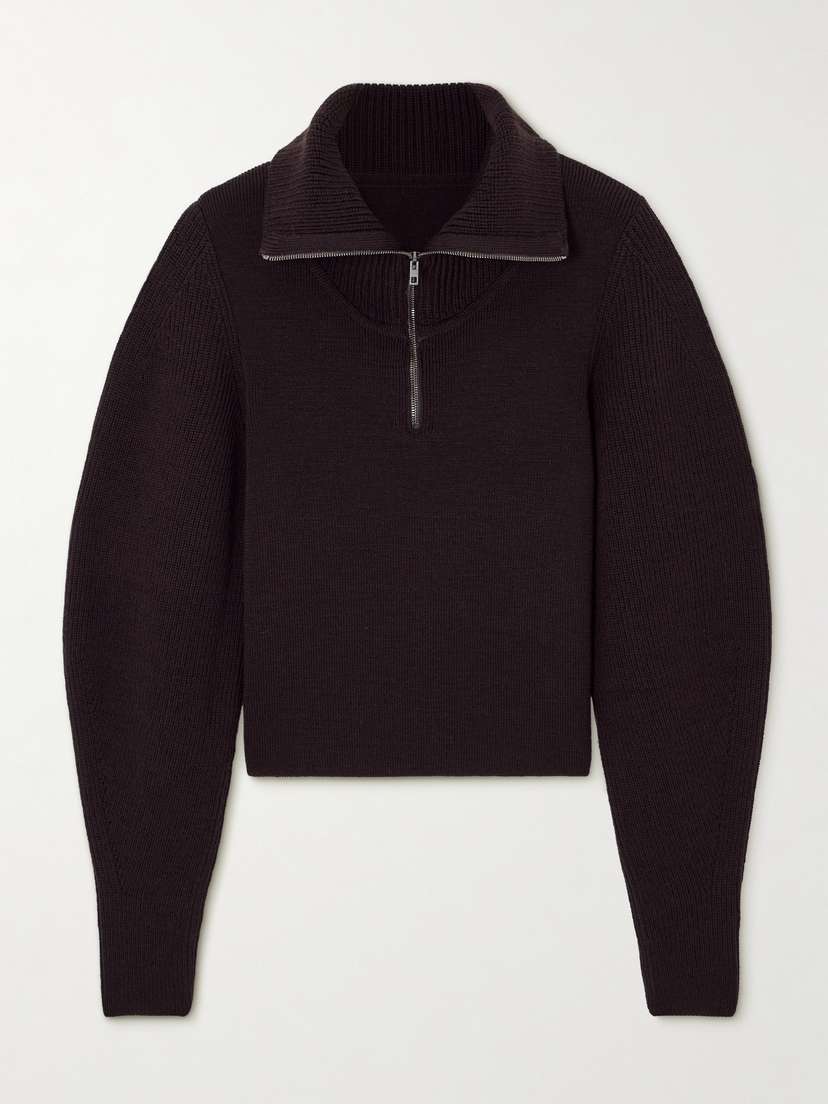 Lemaire Wool Half-zip Hoodie