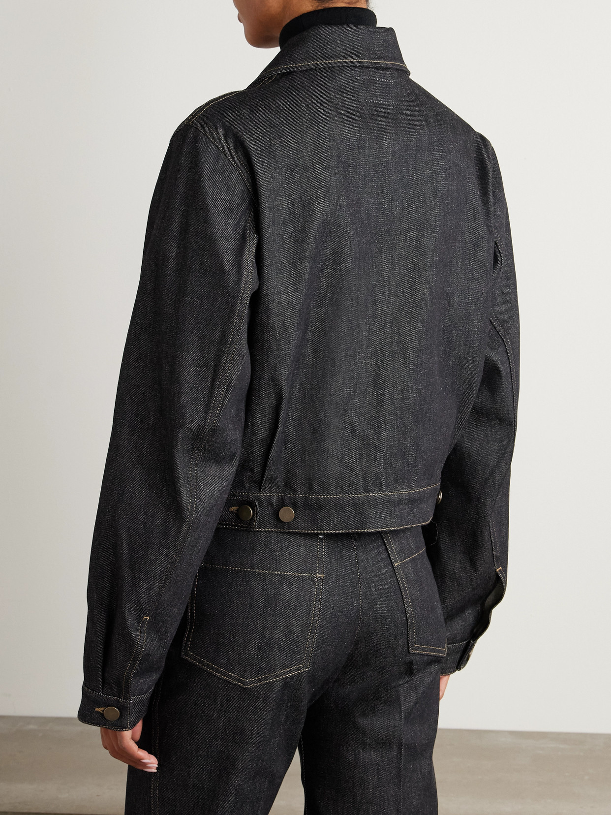 Cropped Organic Denim Jacket