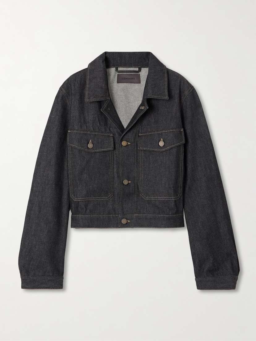 Lemaire Cropped Organic Denim Jacket