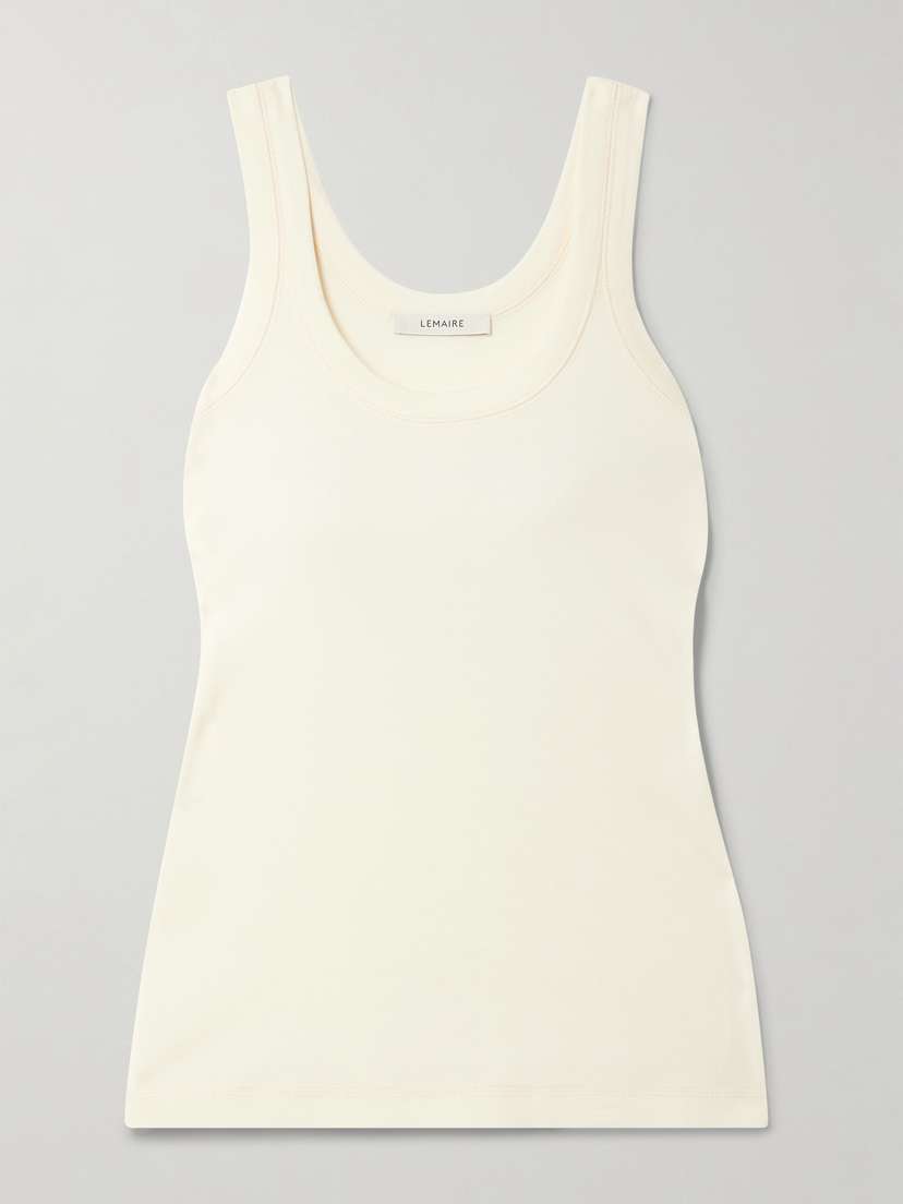 Lemaire Ribbed Cotton Tank Top