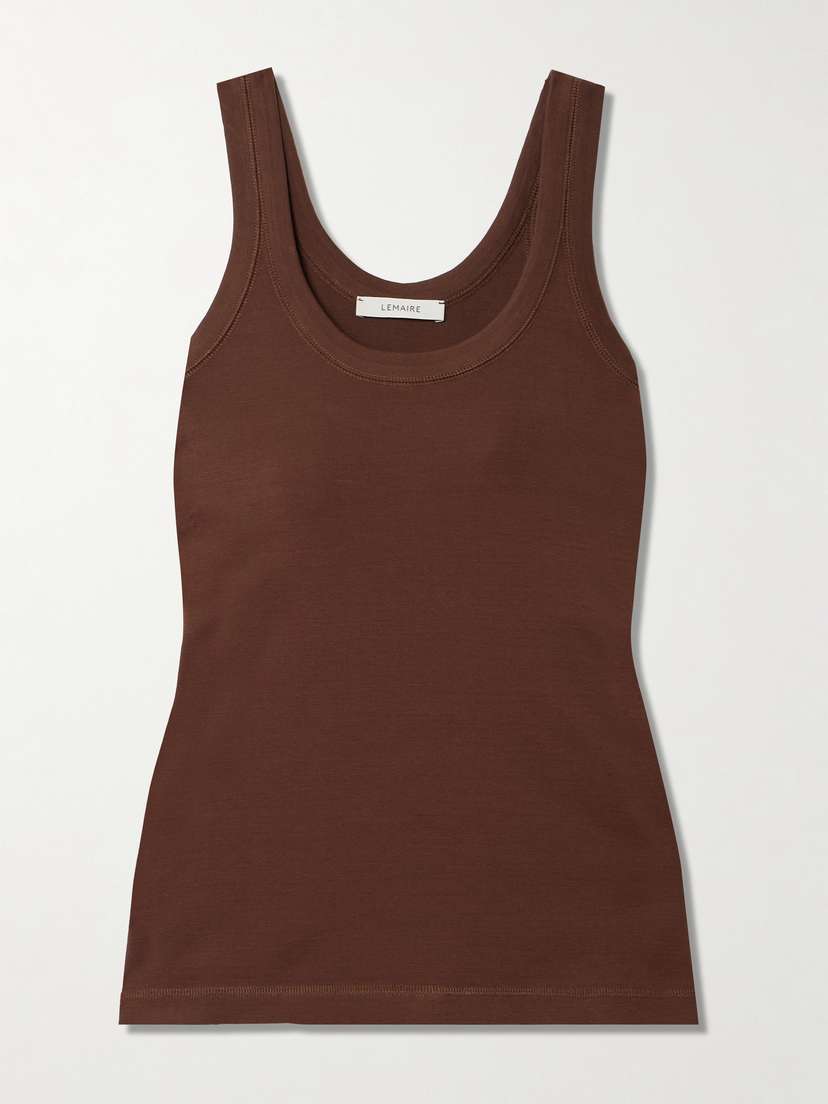 Lemaire Ribbed Cotton Tank Top