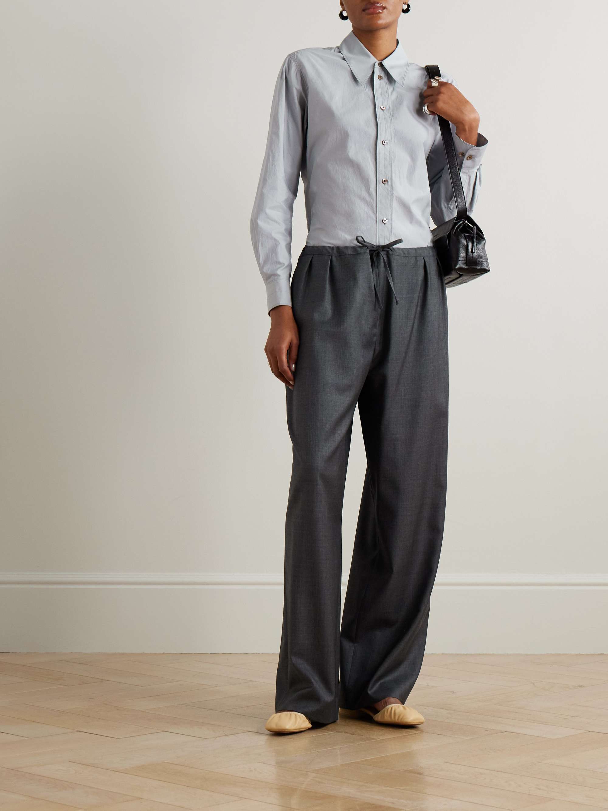 パンツ lemaire straight-leg tailored trousers Lemaire Straight Pants Black – Neighbour
