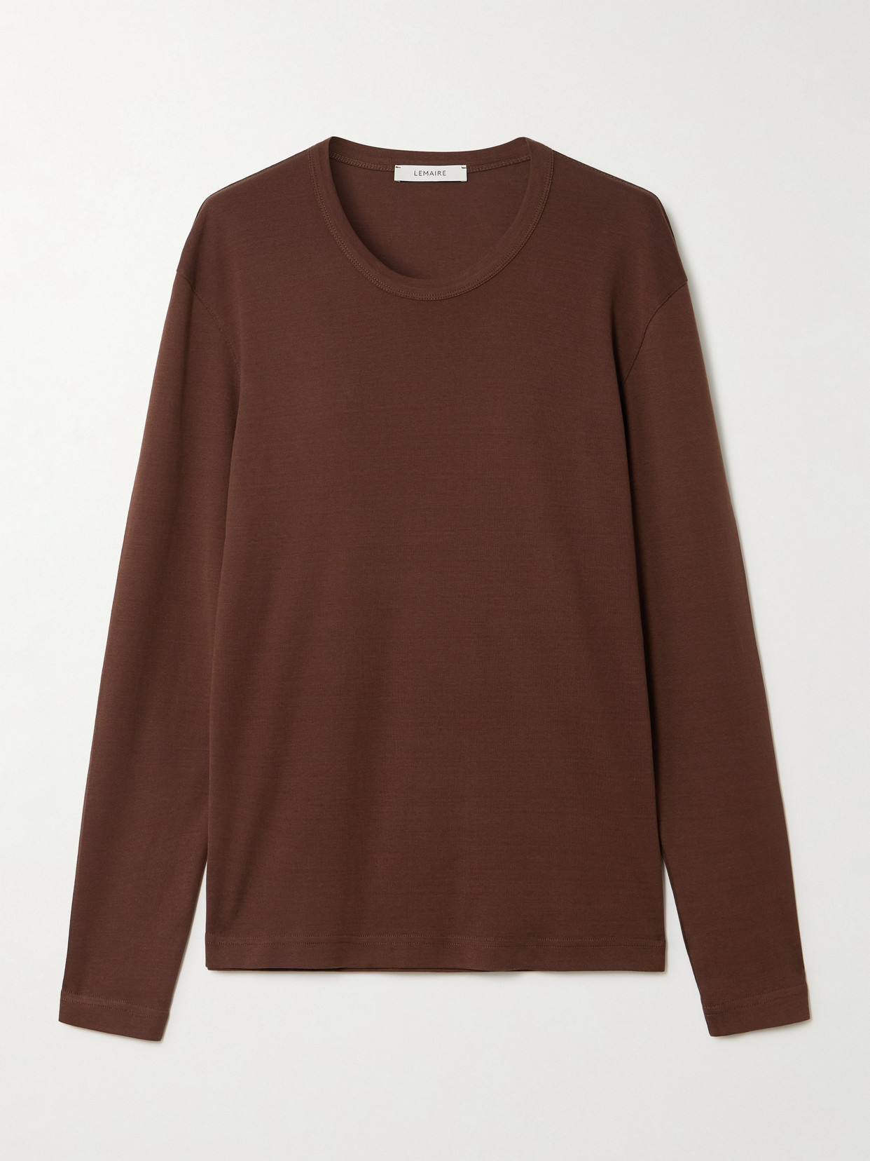 Lemaire Cotton-jersey T-shirt In Brown