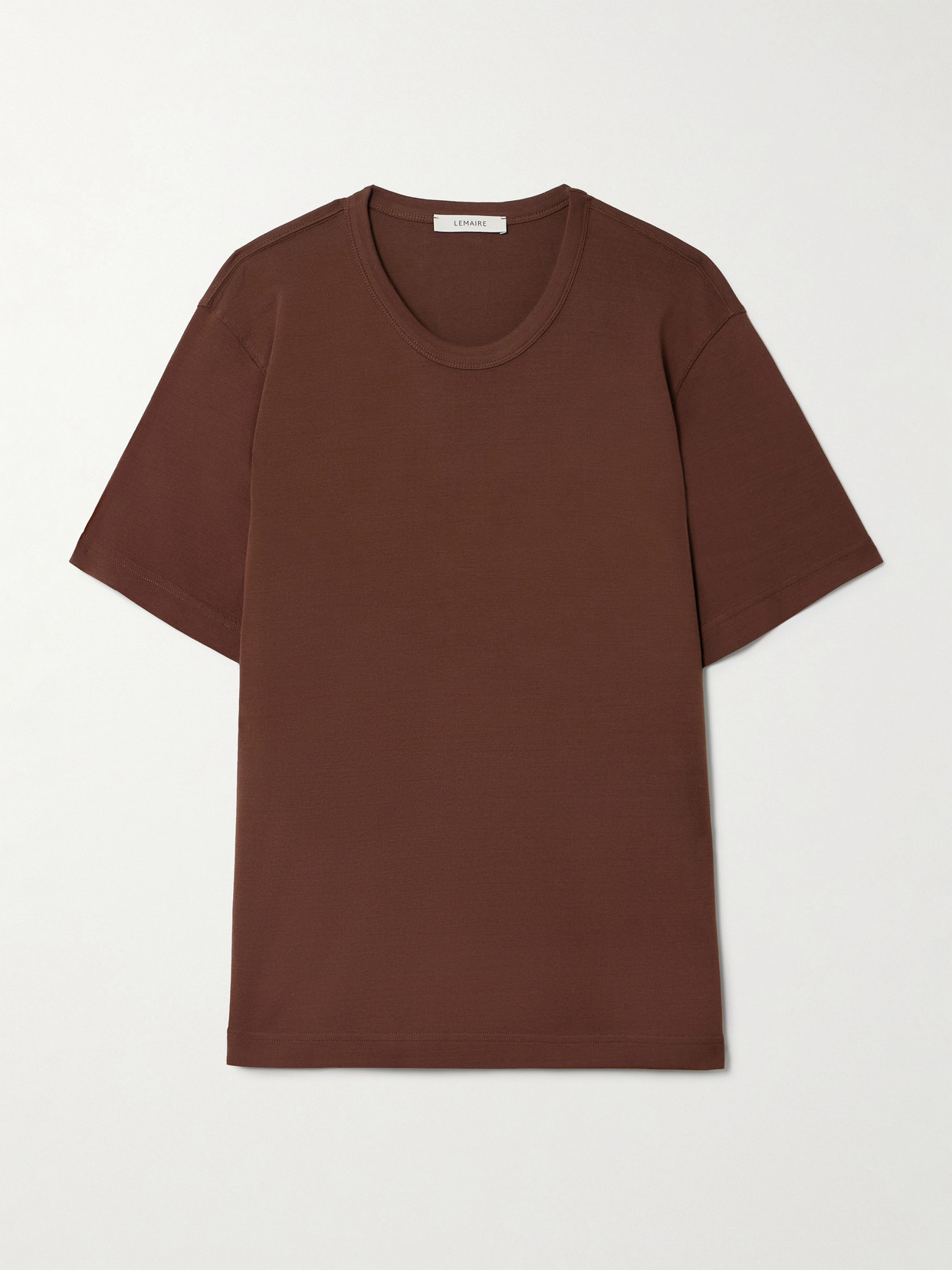 Lemaire Cotton-jersey T-shirt In Brown