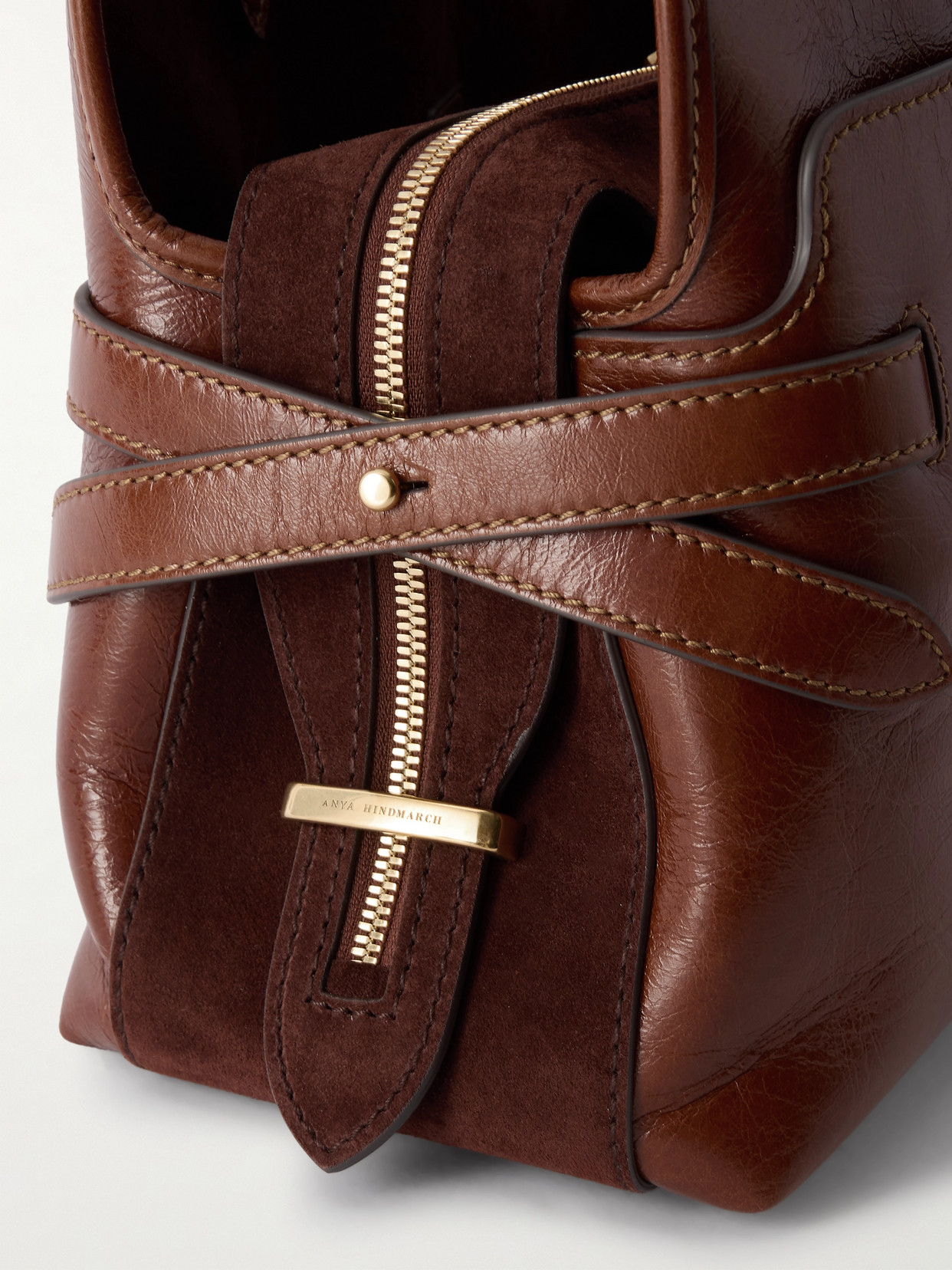 Anya Hindmarch Wilson Textured-leather Shoulder Bag