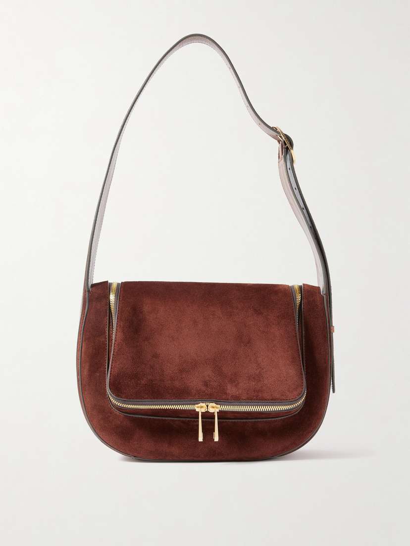 Anya Hindmarch Vere Leather And Suede Shoulder Bag