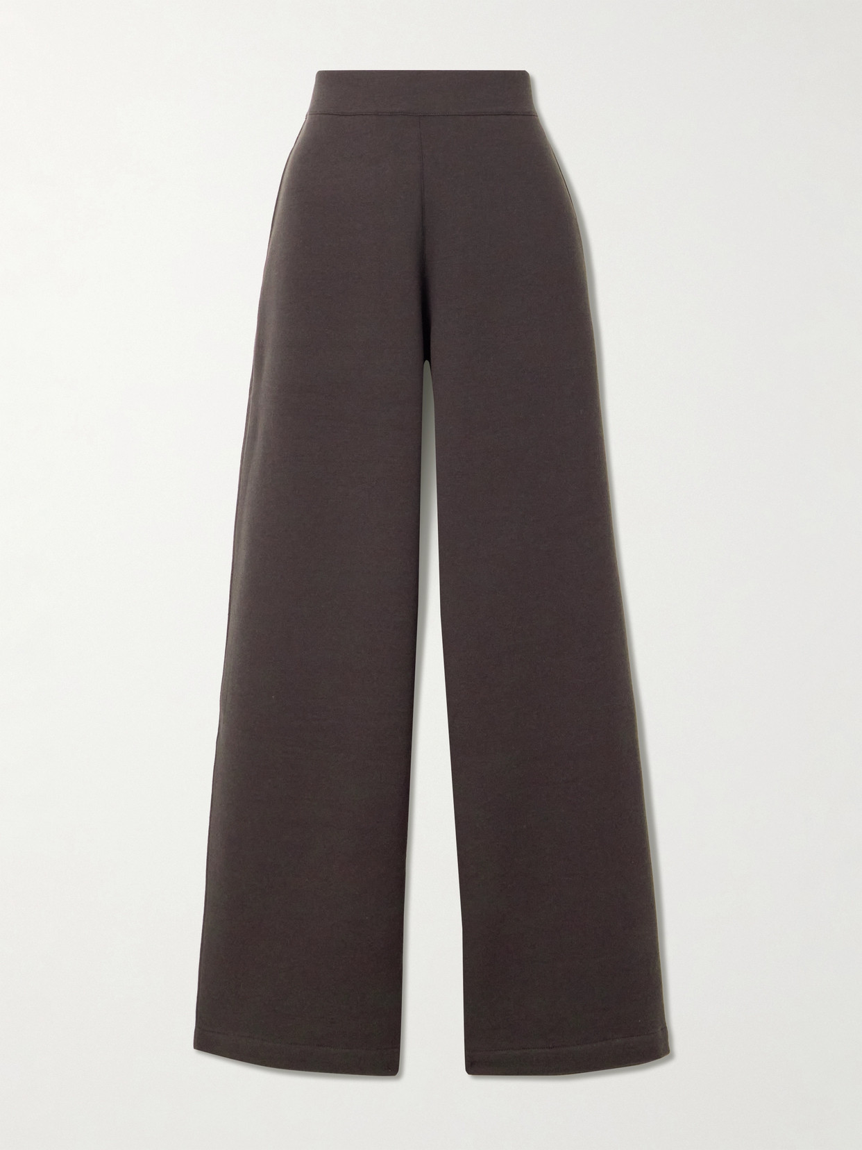Lemaire Wool And Cotton-blend Wide-leg Pants In Brown