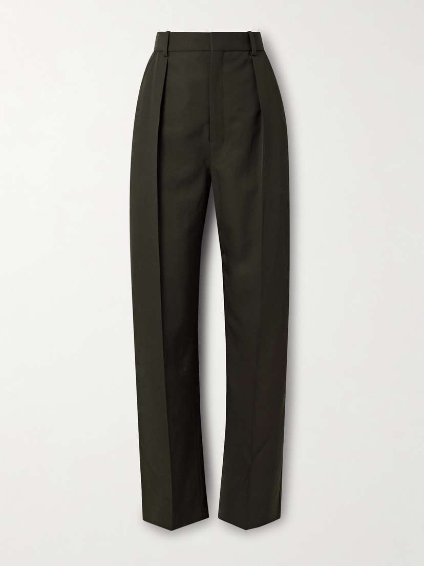 Lemaire Pleated Wool-blend Twill Pants