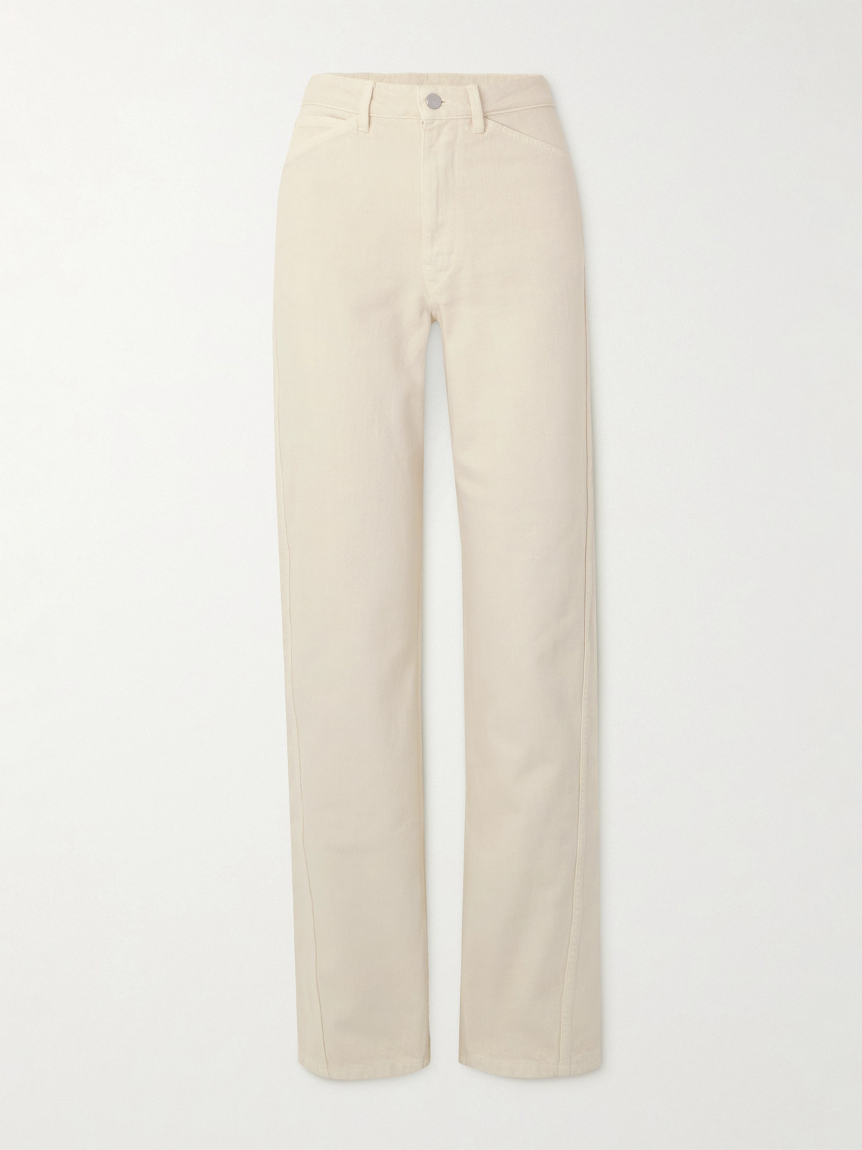 Lemaire Denim Straight-leg Pants In Brown