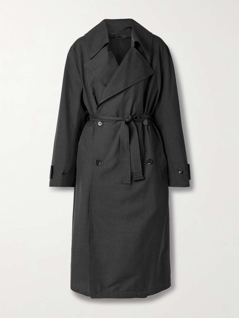 Lemaire Double-breasted Canvas Trench Coat
