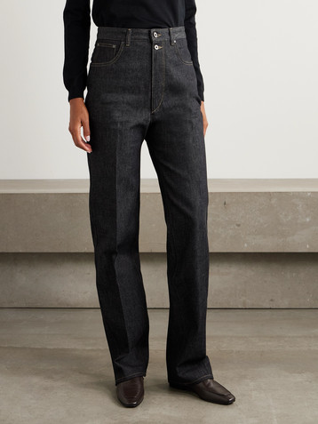 Lemaire High-rise straight-leg organic jeans