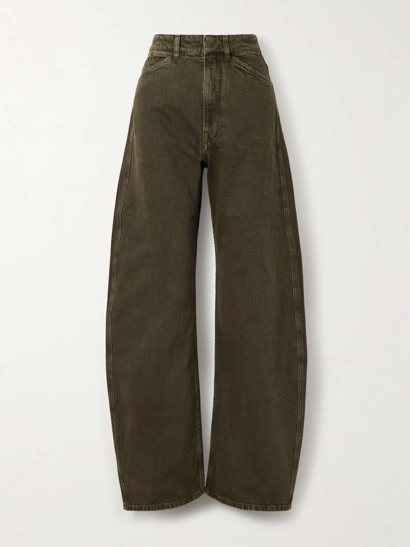 Lemaire High-rise Barrel-leg Organic Jeans