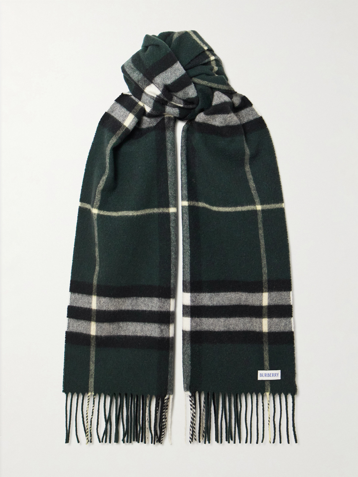 Burberry Giant Check Cashmere Scarf Accessories In Black
