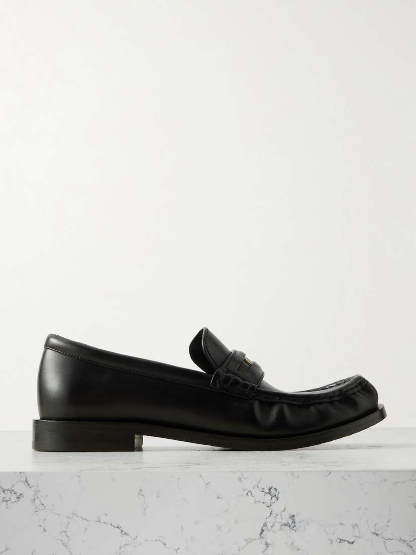 Burberry Leather Penny Loafers