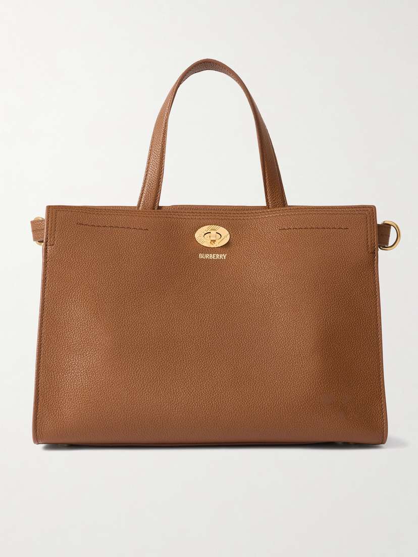 Burberry Textured-leather Tote