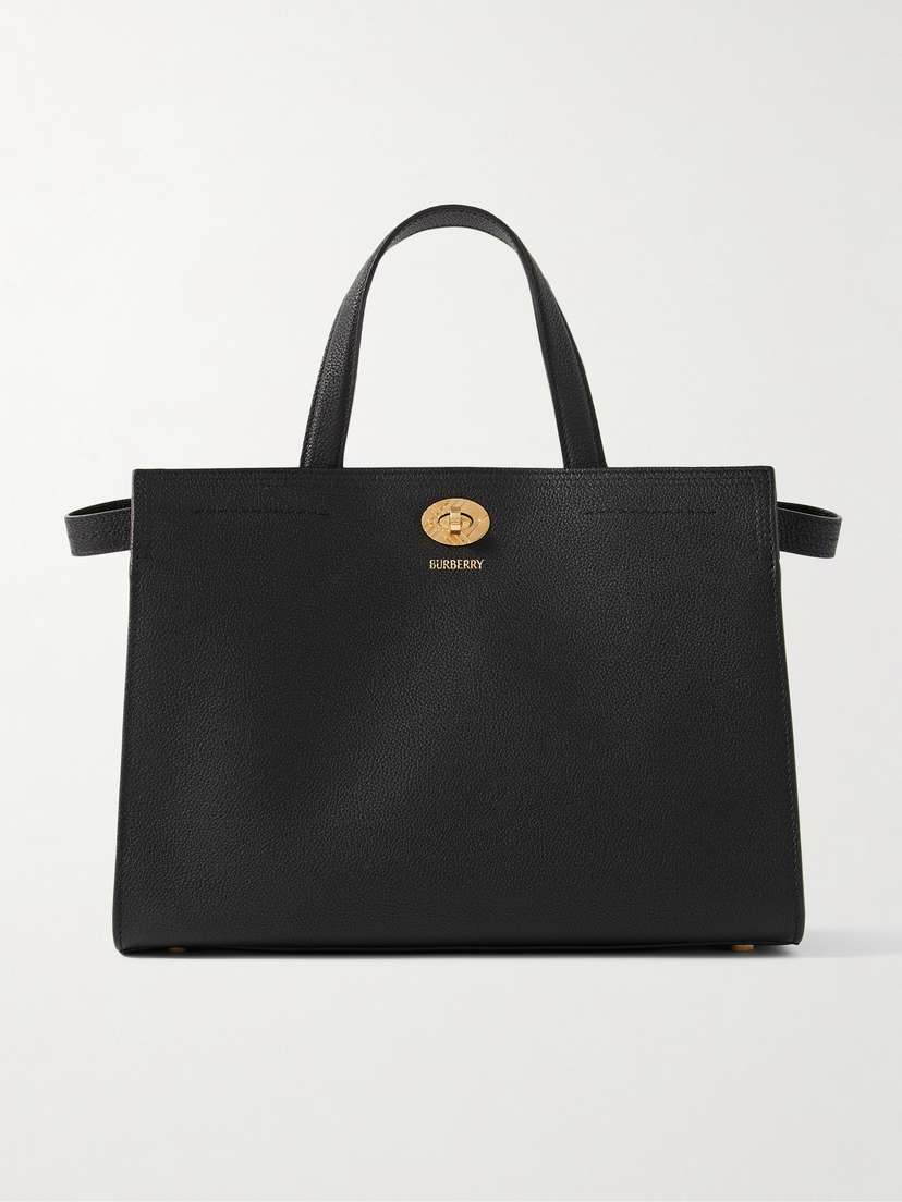 Burberry Textured-leather Tote