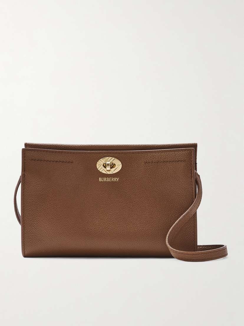 Burberry Textured-leather Shoulder Bag