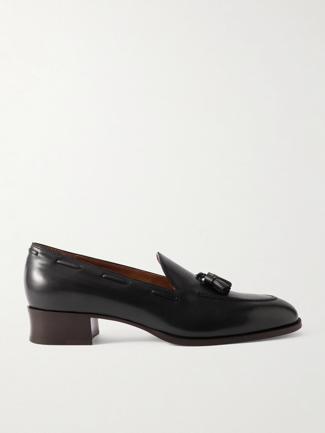 Loro Piana Serge Tasseled Leather Loafers In Black