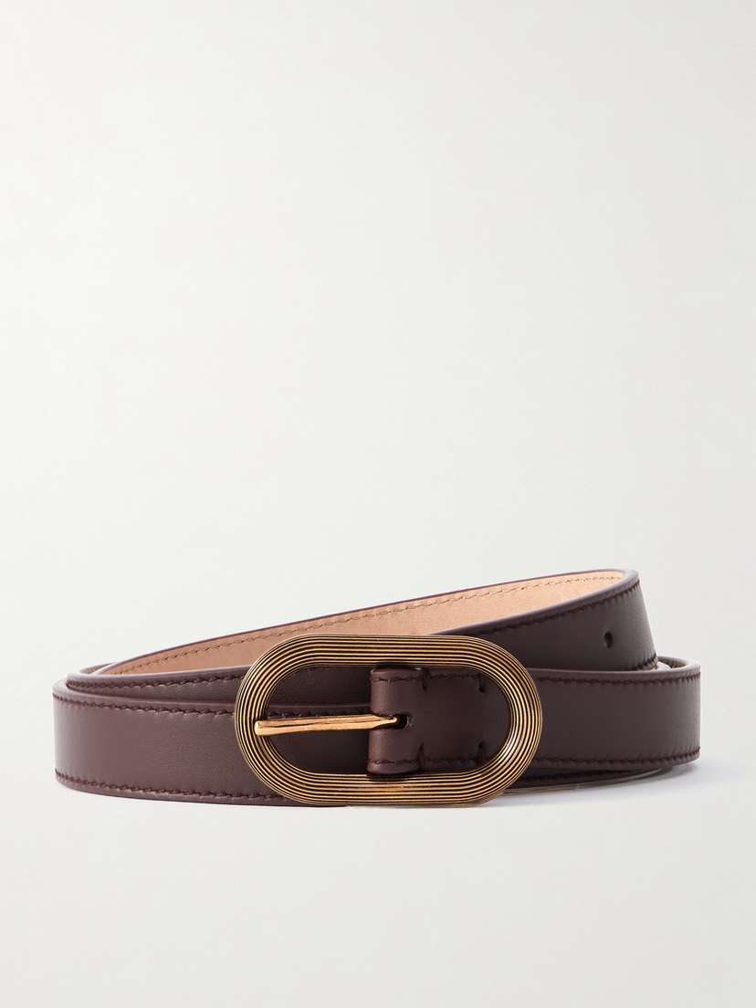Loro Piana Leather Skinny Belt