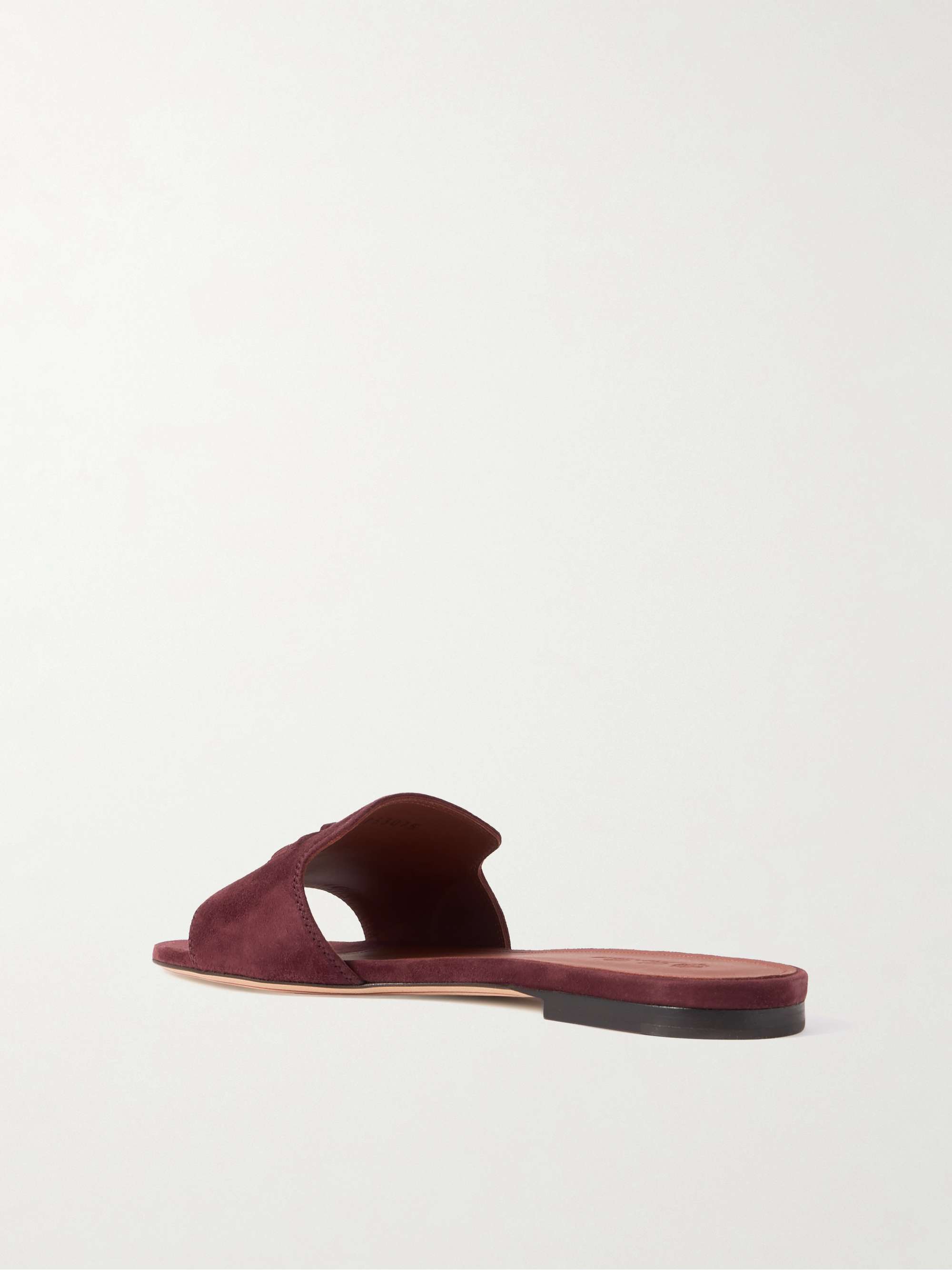 LORO PIANA Summer Charms suede slides