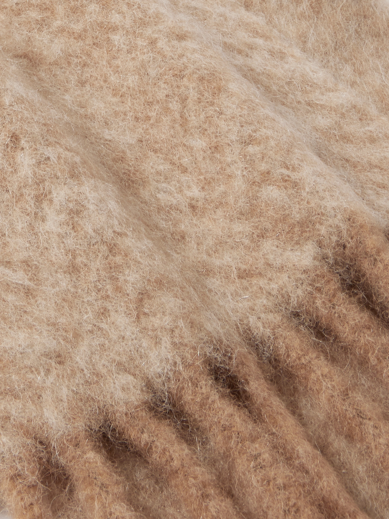 Loro Piana Fringed Alpaca-blend Scarf In Brown