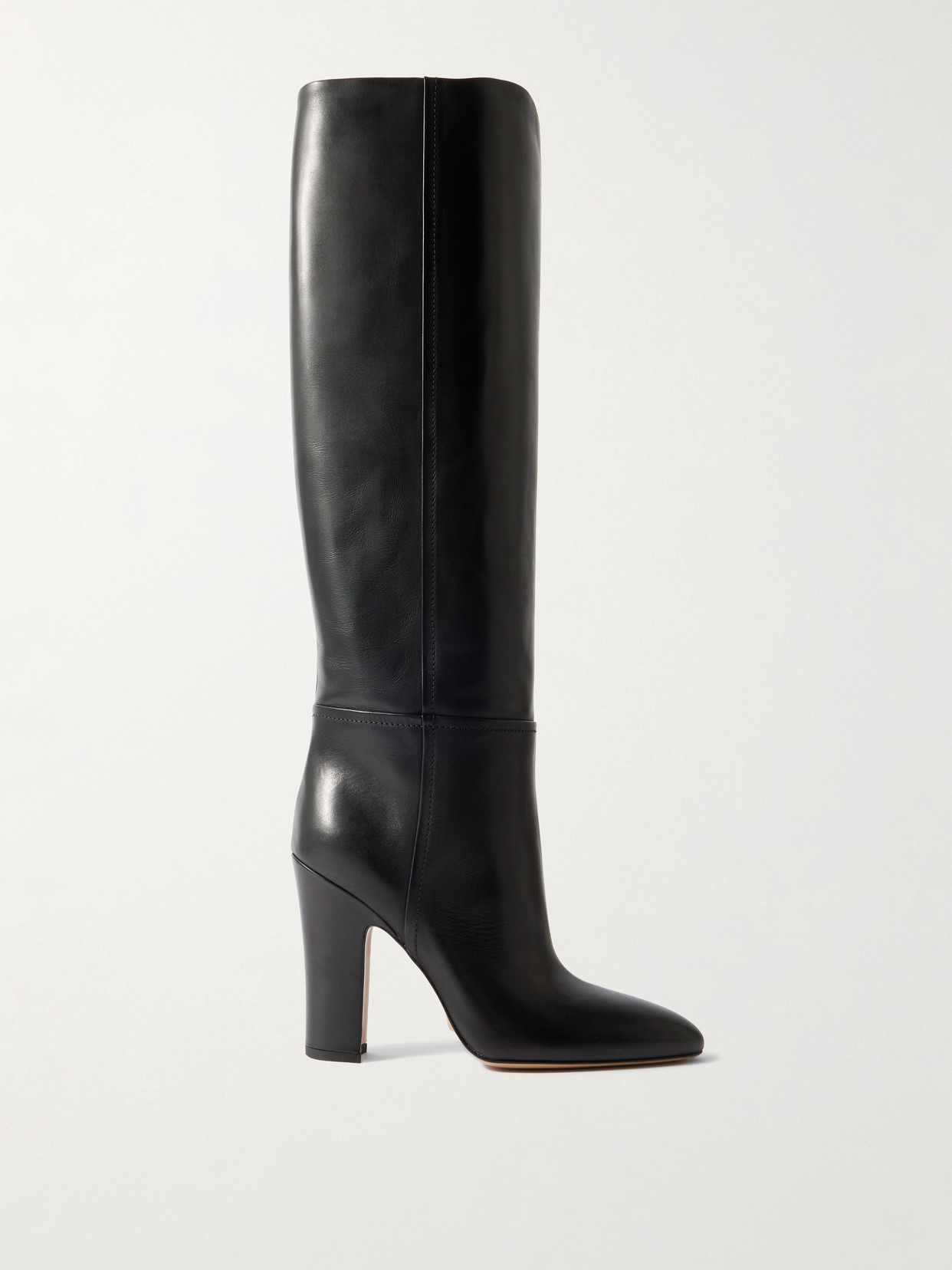 Paris Texas Lavina Leather Knee Boots In Black