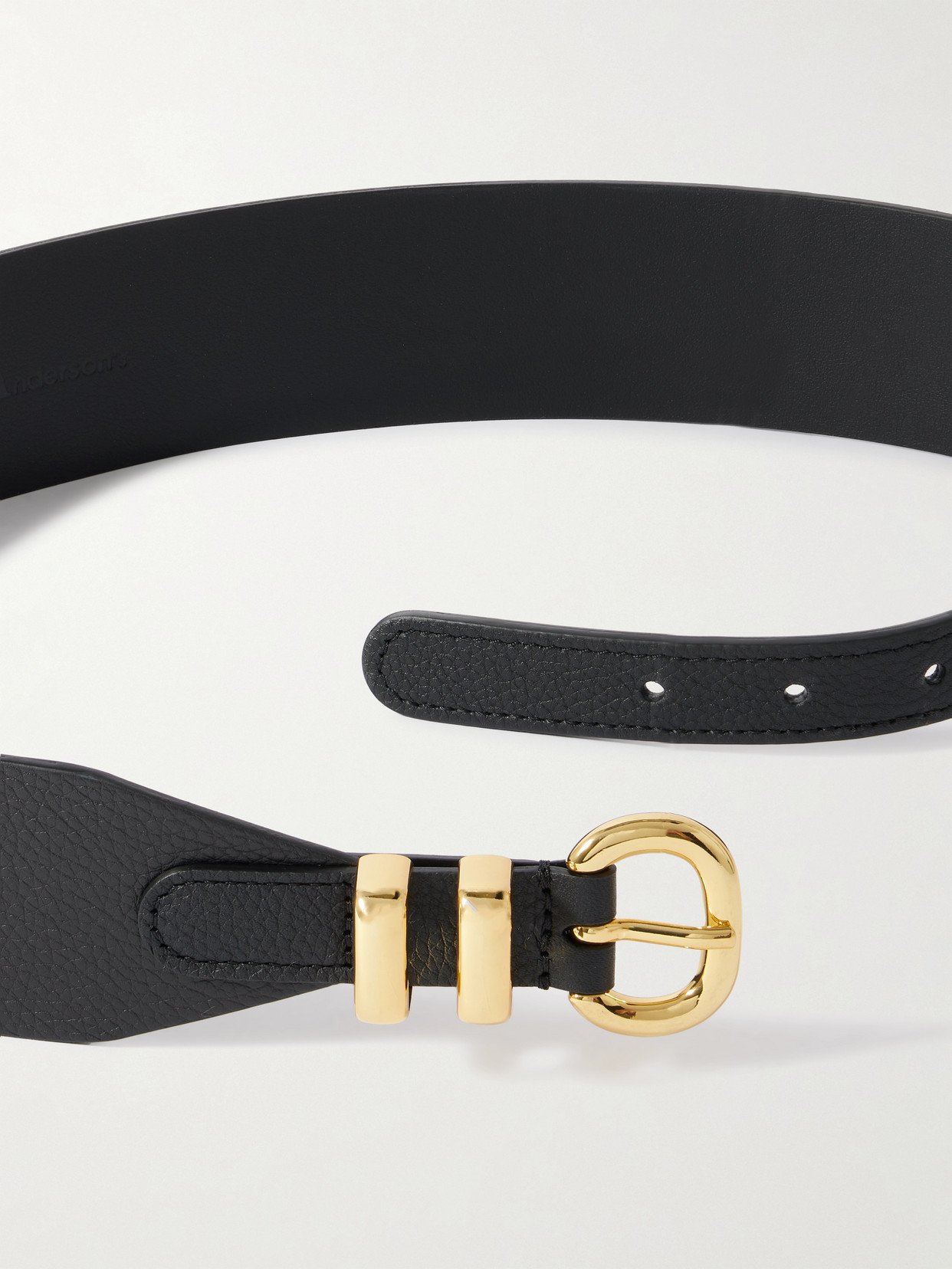 Anderson's Full-grain Leather Belt In Black
